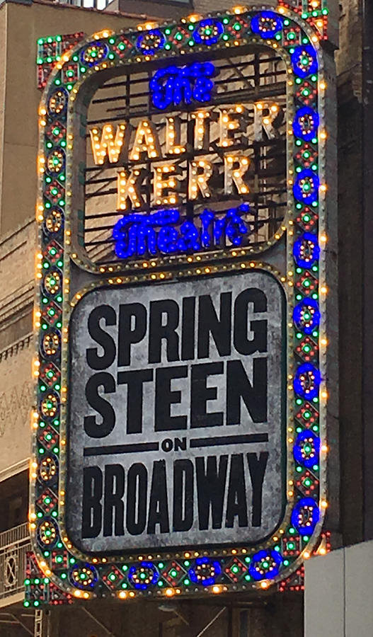 Springsteen on Broadway Sign Photograph by Melinda Saminski