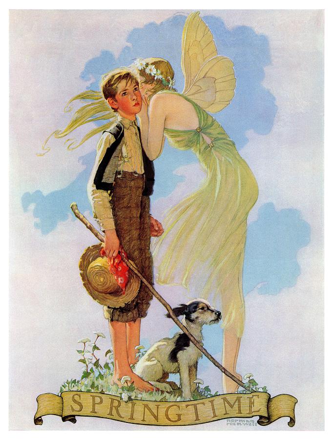 springtime, 1933 Painting by Norman Rockwell