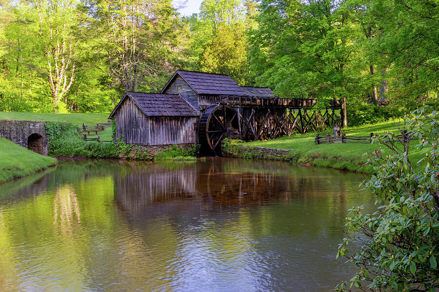 Springtime at Mabry Mill Photograph by Norma Brandsberg