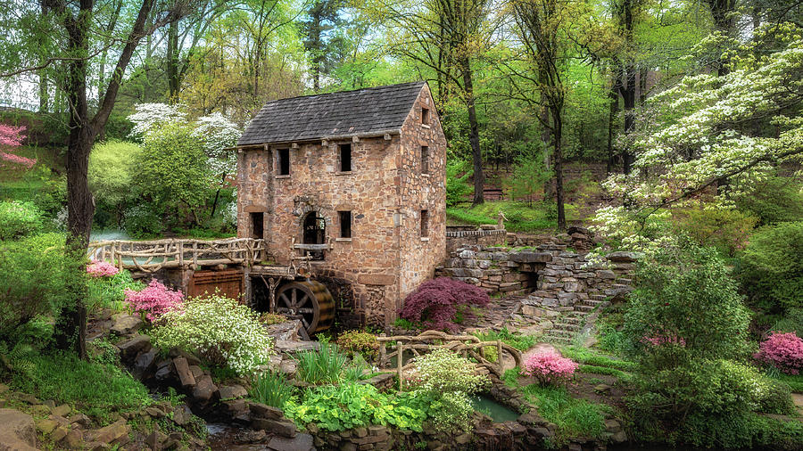 Springtime at the Old Mill Photograph by James Barber