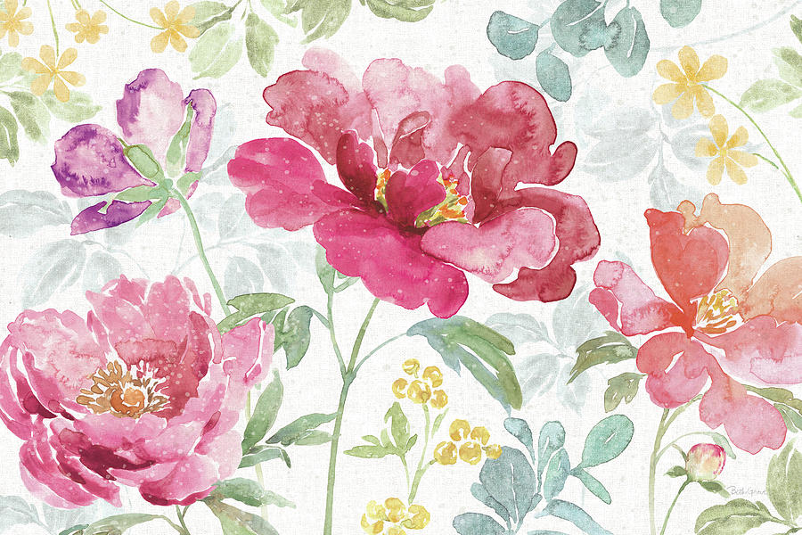 Blue Painting - Springtime Bloom I by Beth Grove Blue Painting - Springtime Bloom I by Beth Grove