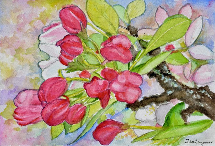 Springtime Blossoms Painting by Dai Wynn