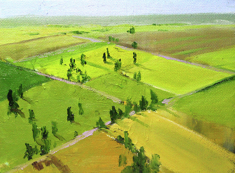 Springtime Horizon Painting by Nancy Merkle