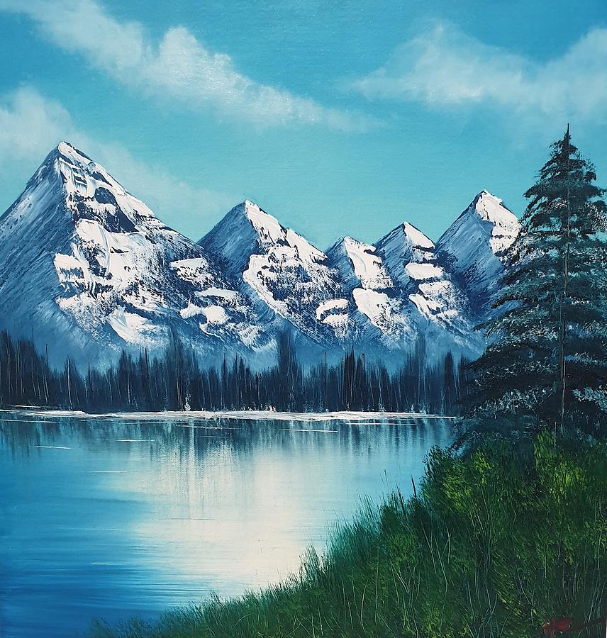 Springtime mountains Painting by Hayley Lawrence - Fine Art America