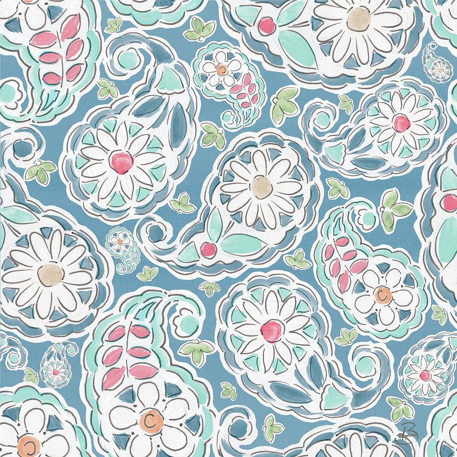 Pattern Painting - Springtime Pattern IId by Daphne Brissonnet
