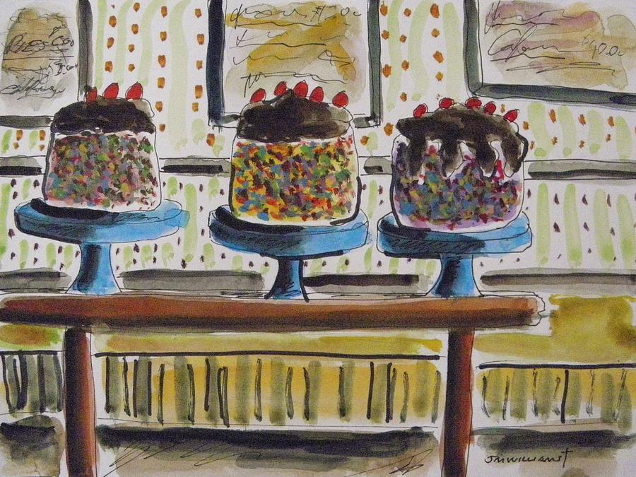 Sprinkle Cakes Painting by John Williams