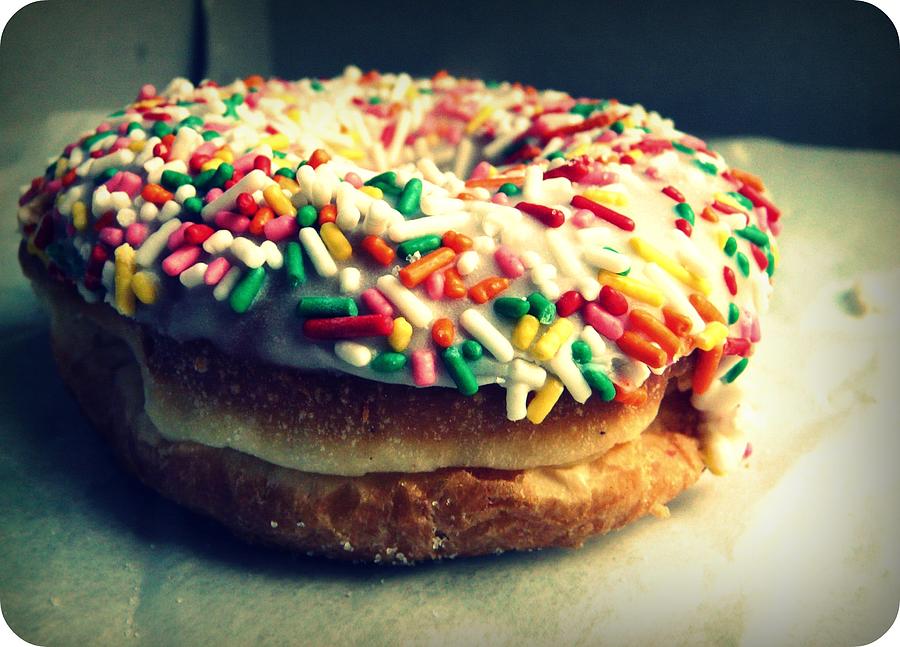 Sprinkle Donut Photograph by Holly Clark
