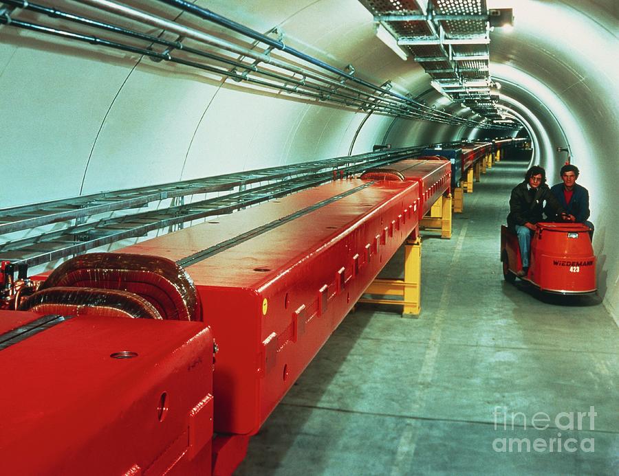 Sps Accelerator Tunnel At Cern Photograph by Jean Collombet/science Photo Library