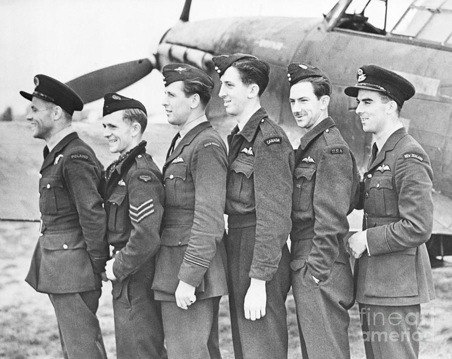Squadron Of Hurricane Pilots Photograph by Bettmann