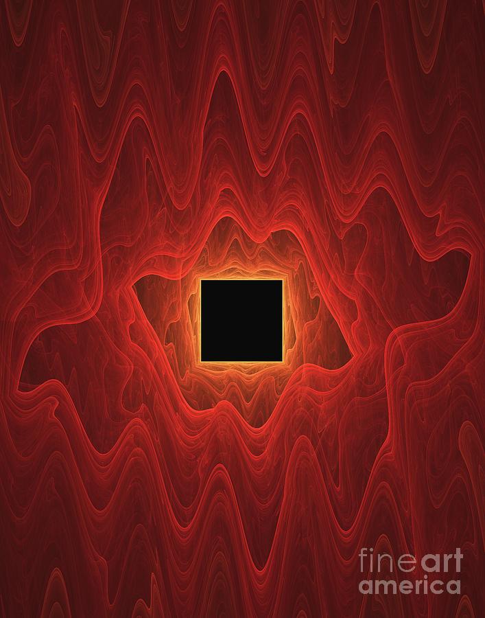 Square And Ripples Fractal Illustration. Photograph by David Parker/science Photo Library