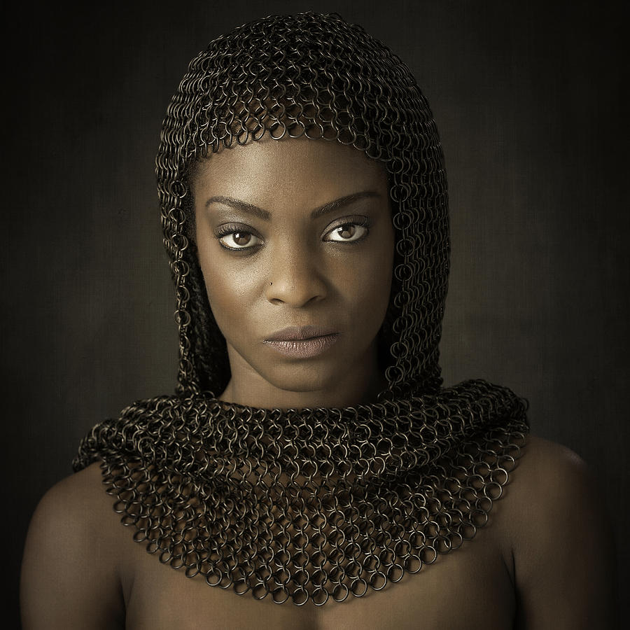 Knight Photograph - Square Chainmail by Ross Oscar