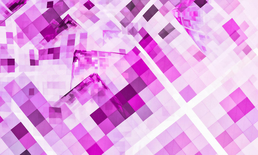 Square O Rama Pink Digital Art by Don Northup