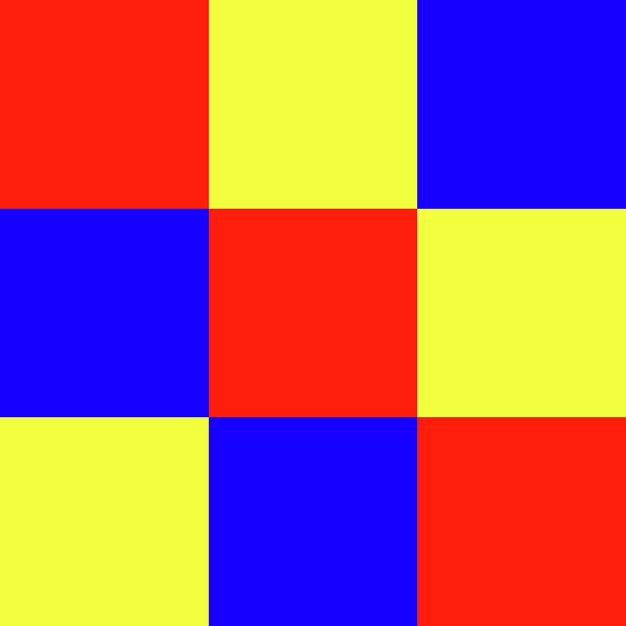 Squares of Red and Yellow and Blue Digital Art by Bill Swartwout - Fine ...