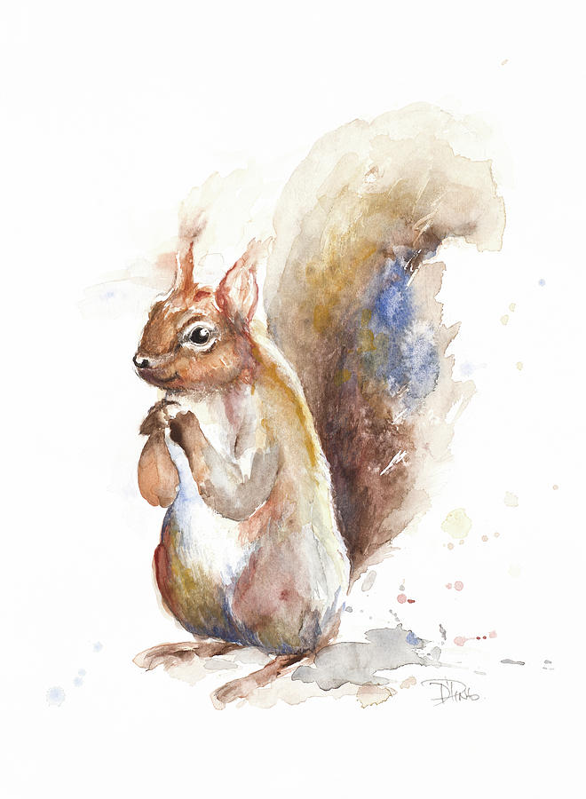 Squirrel Painting - Squirrel by Patricia Pinto
