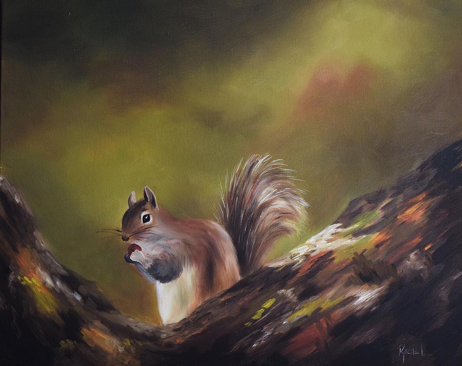 Squirrel  Painting by Rachel Lawson