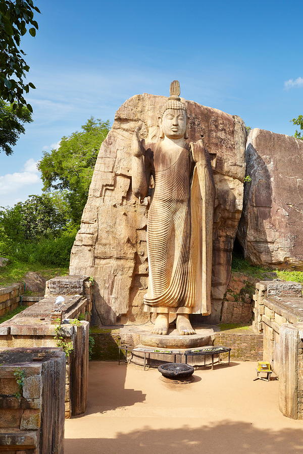 Buddha Photograph - Sri Lanka - Anuradhapura, Buddha Aukana by Jan Wlodarczyk