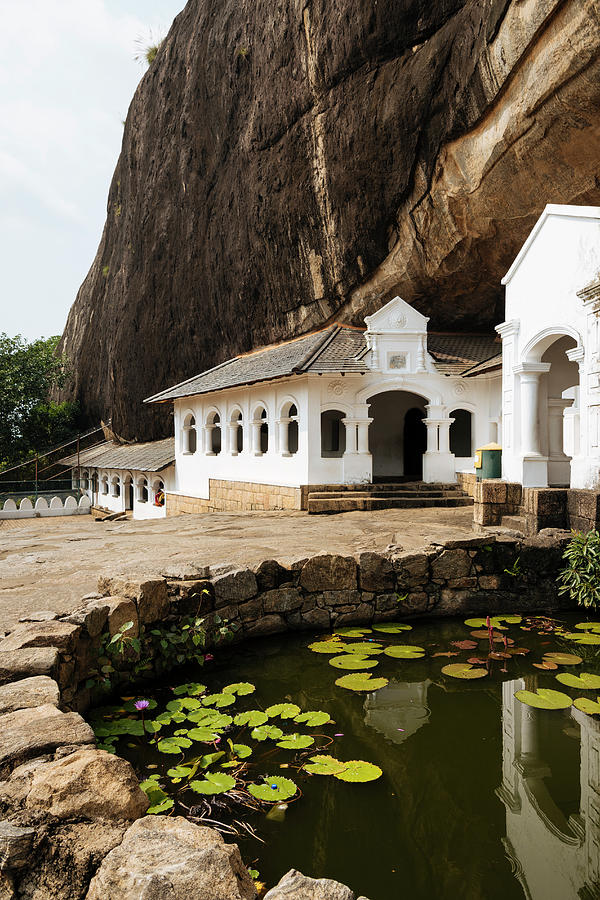 Sri Lanka, Central Province, Dambulla, Exterior Of Dambulla Rock Cave Temple Digital Art by Ben Pipe