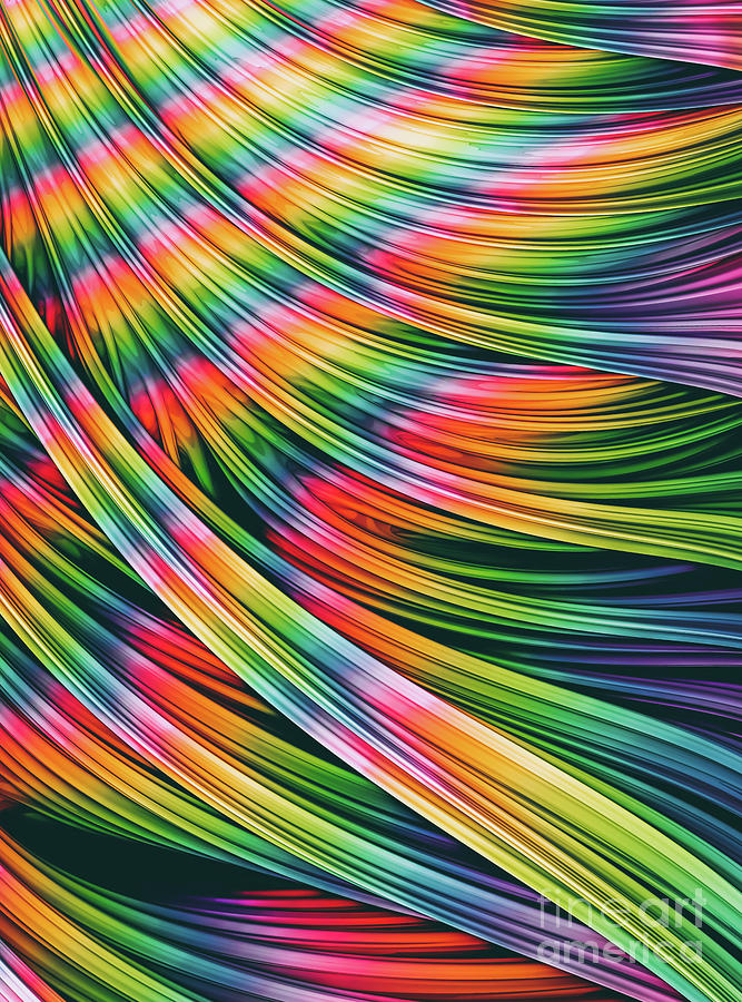 Srrain Waave III. Tie-dye Digital Abstract by Stephen Geisel Srrain Waave III. Tie-dye Digital Abstract by Stephen Geisel