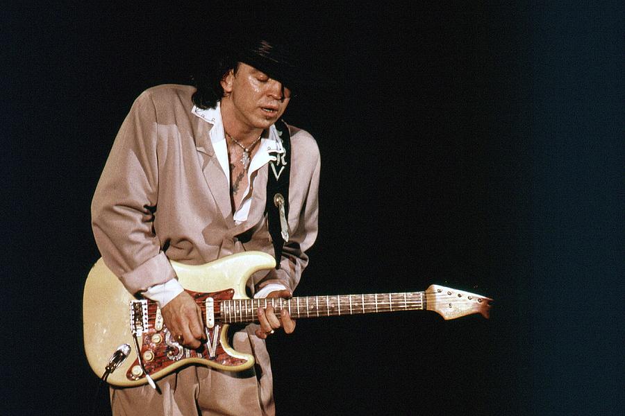Music Photograph - Srv Performing by Larry Hulst