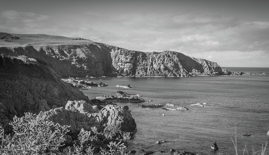 St Abbs BW Photograph by Aaron Robson - Fine Art America