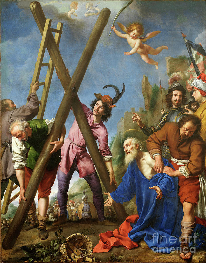 St. Andrew Praying Before His Martyrdom, 1643 Painting by Carlo Dolci