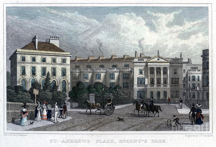 St Andrews Place, Regents Park, London Drawing by Print Collector