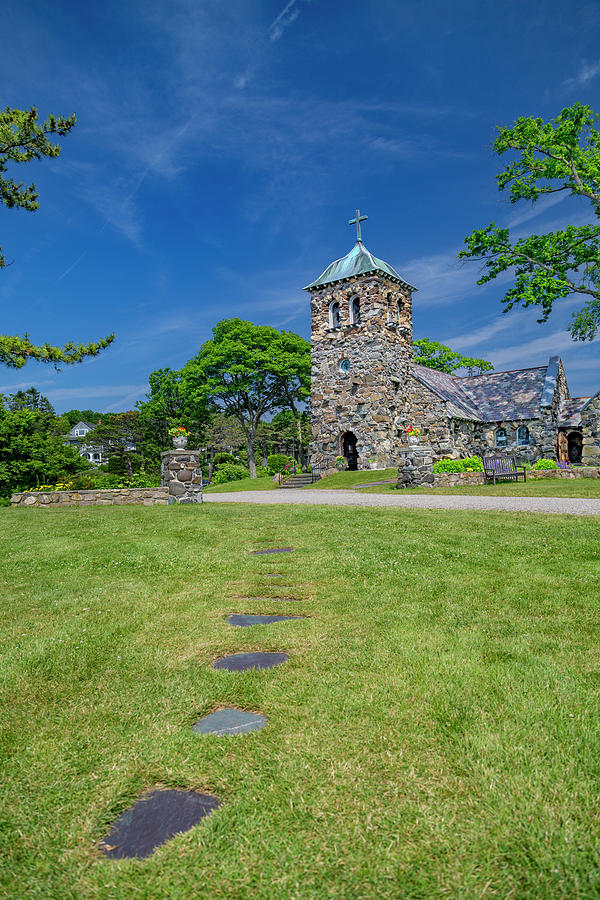 Spring Photograph - St Anns Church Peaceful Kennebunkport Maine by Betsy Knapp