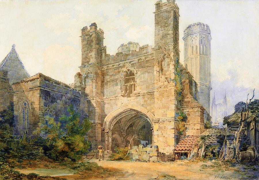 St. Augustines Gate, Canterbury - Digital Remastered Edition Painting by Joseph Mallord William Turner
