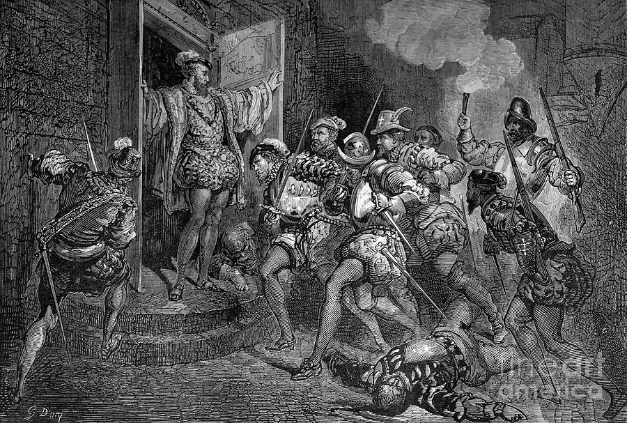 St Bartholomews Day Massacre, 1572 Drawing by Print Collector