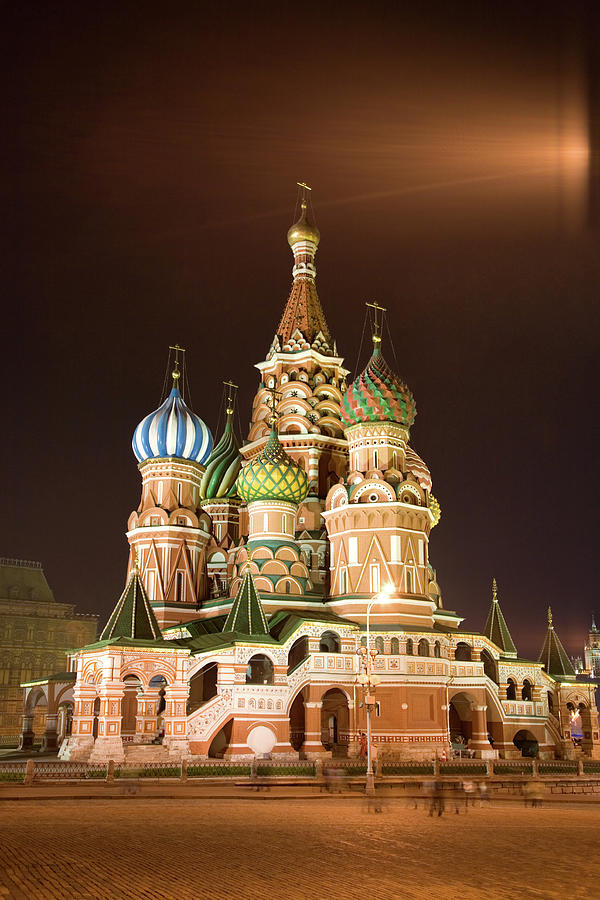 St Basils Cathedral In Red Square At Photograph by Lp7