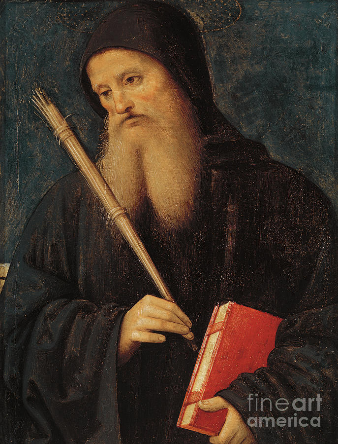 St. Benedict Painting by Pietro Perugino - Pixels