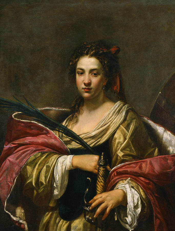 St. Catherine Painting by Simon Vouet