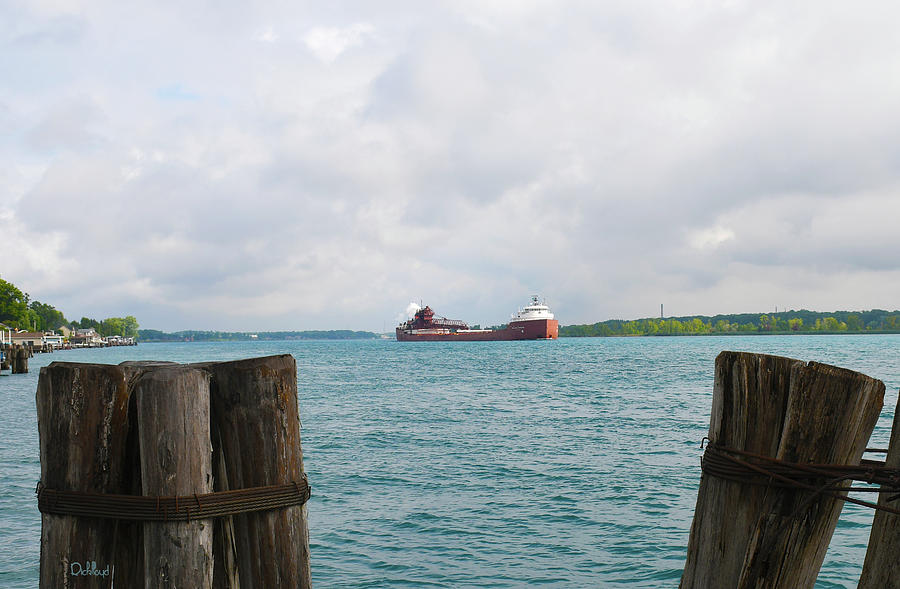 St. Clair River Scene Photograph by Rick Lloyd - Fine Art America