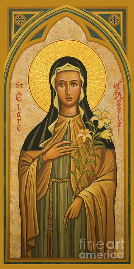 St. Clare of Assisi - JCCRG Painting by Joan Cole