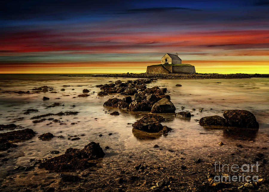 St Cwyfan Sunset Photograph by Adrian Evans