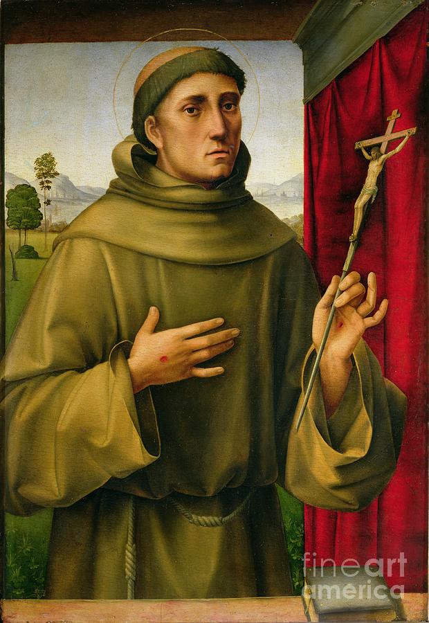 St Francis Of Assissi C1490 Painting By Francia Fine Art America