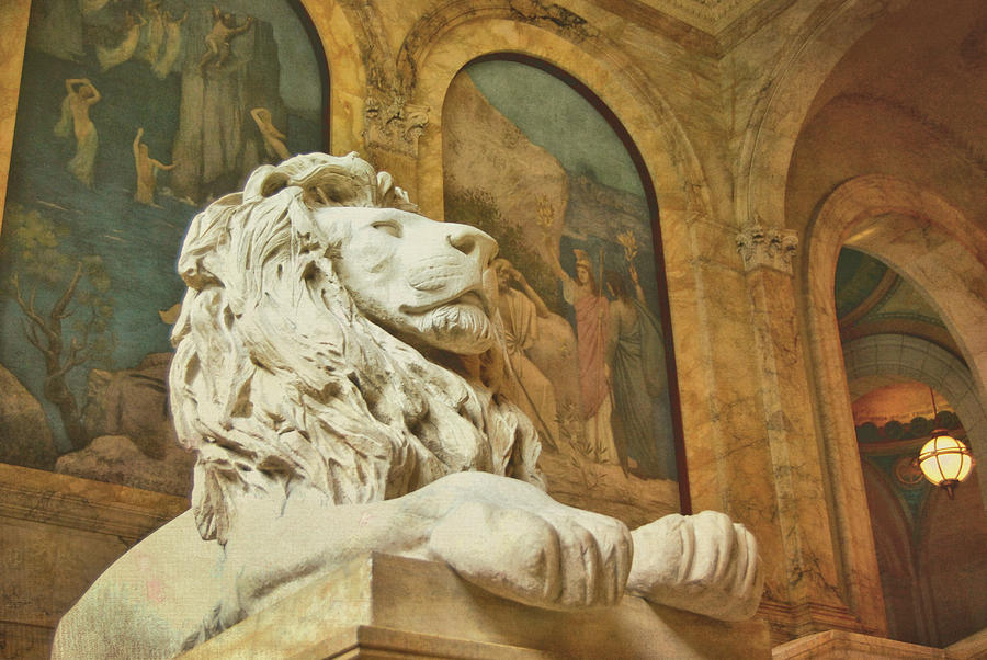 St. Gaudens Lion Photograph by JAMART Photography
