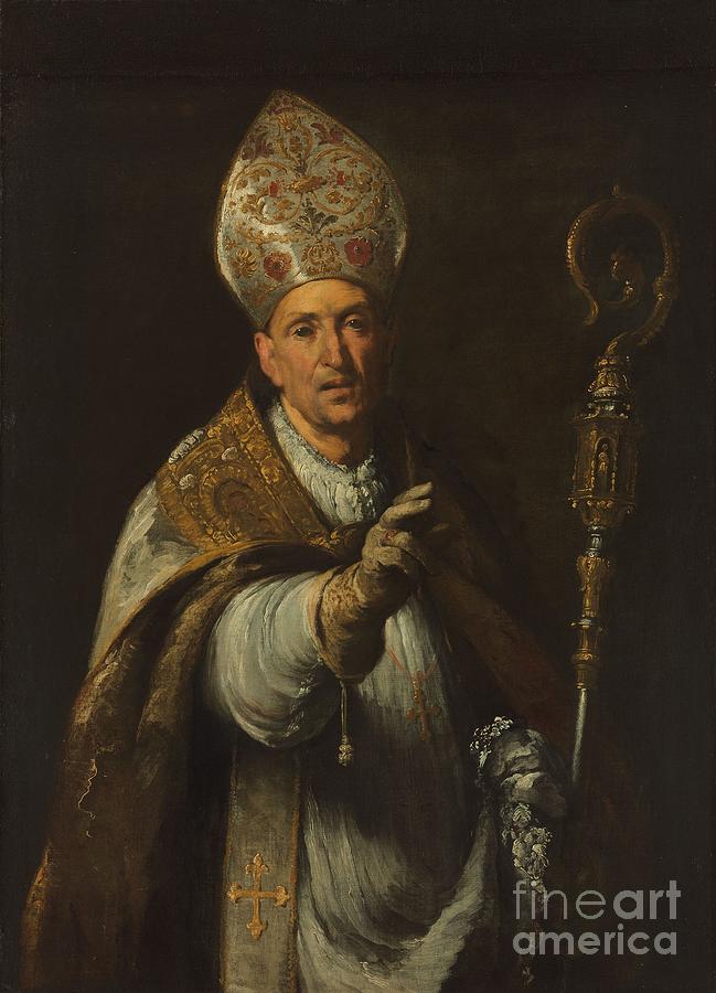 St. Gerardo Sagredo, Bishop Of Csanád, 1633 Painting by Bernardo Strozzi