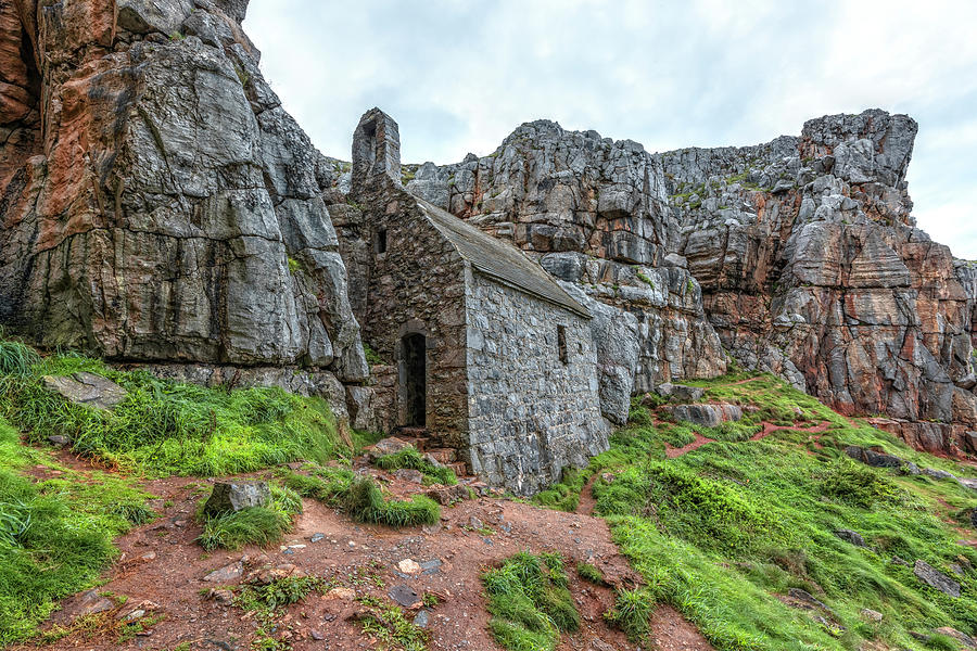 St Govans Chapel - Wales Photograph by Joana Kruse