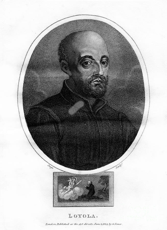 St Ignatius Loyola, 1814.artist Page Drawing by Print Collector
