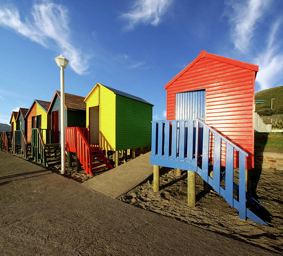 St James Beach Huts Photograph by Paul Bruins Photography