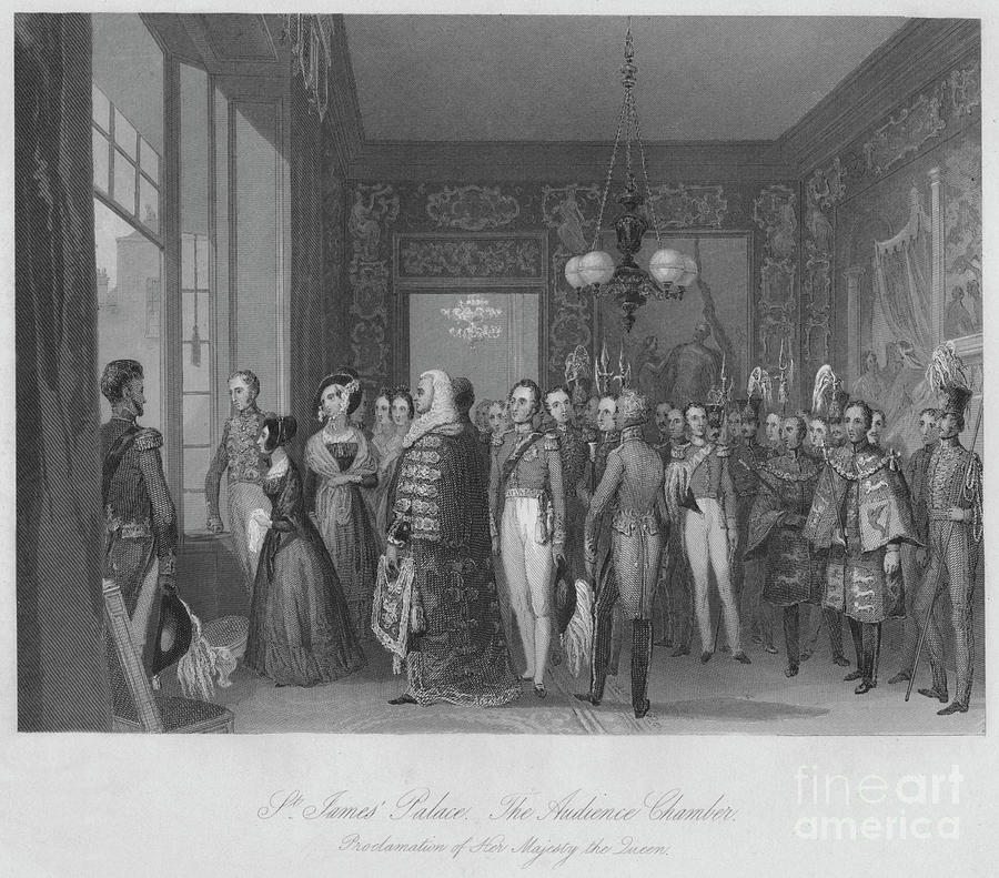 St. James Palace. The Audience Chamber Drawing by Print Collector