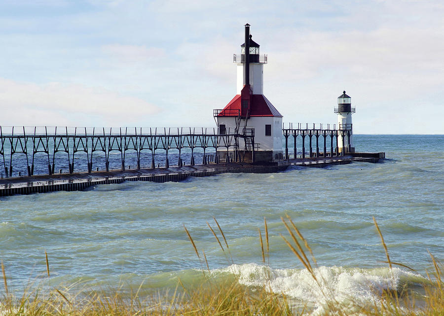 St. Joe Michigan Lighthouse Photograph by Kathi Mirto