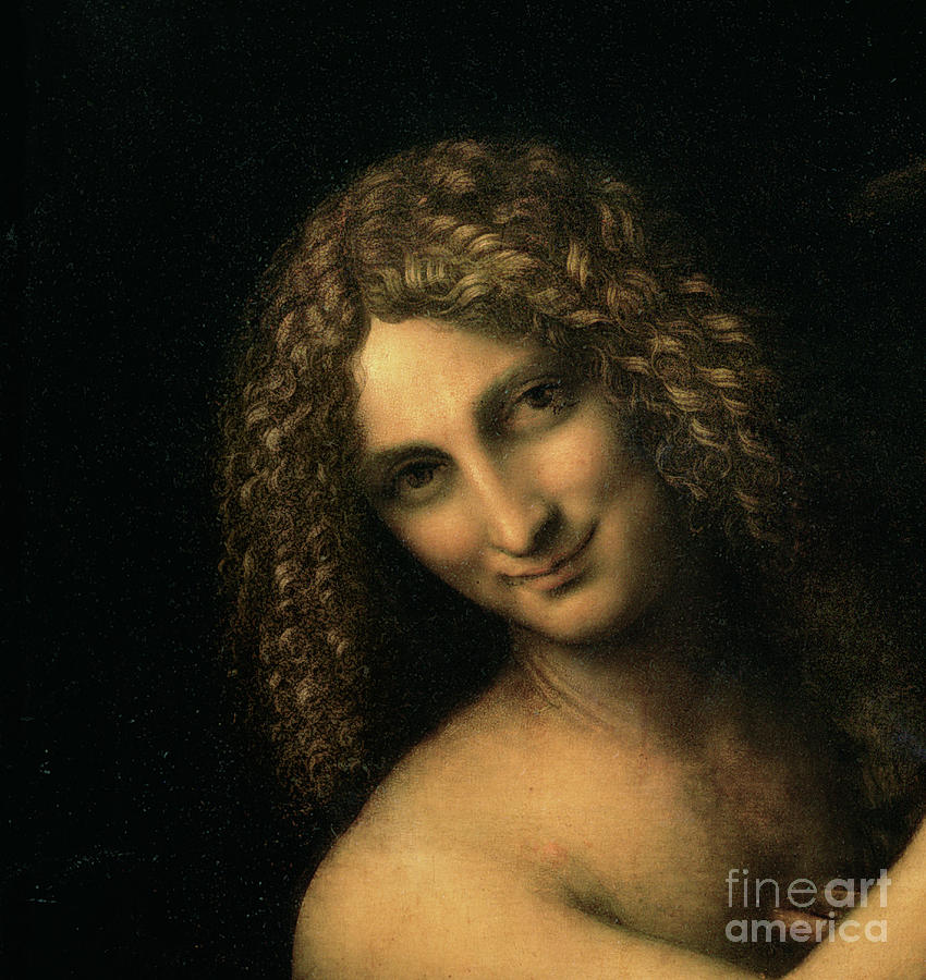 St. John The Baptist, 1513-16 Painting by Leonardo Da Vinci