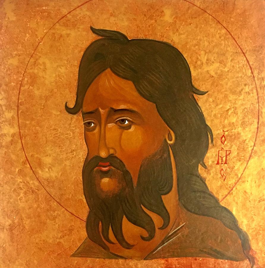 Icon Ceramic Art - St. John The Baptist by Joseph Malham