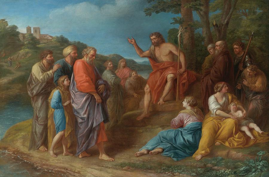 St. John The Baptist Preaching Painting by Roman School - Pixels