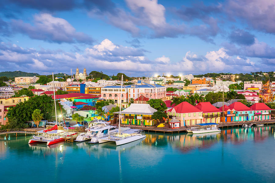 Architecture Photograph - St. Johns, Antigua And Barbuda Town by Sean Pavone