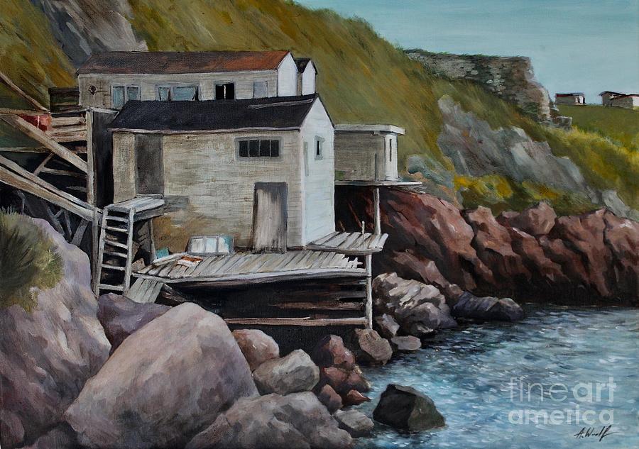 Canada Painting - St. Johns Harbor by Anatol Woolf