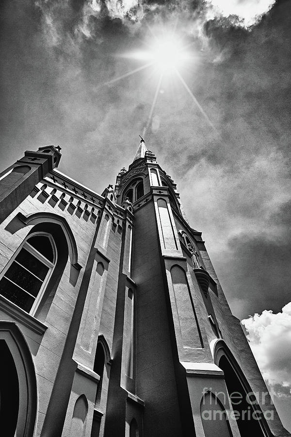 St. Joseph Cathedral - BW Photograph by Scott Pellegrin