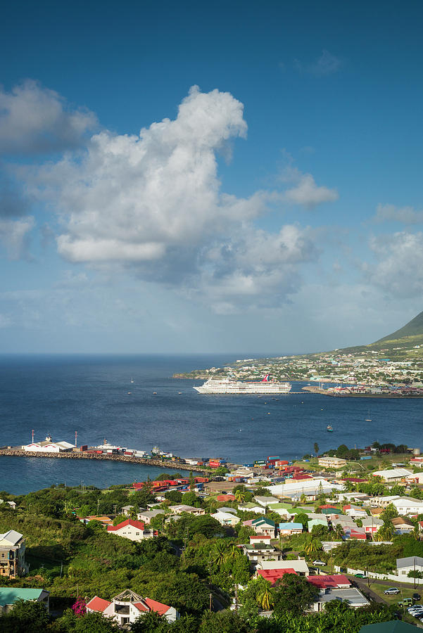 Skyline Photograph - St Kitts And Nevis, St Kitts Basseterre by Walter Bibikow